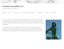 Tablet Screenshot of frontierolaw.com